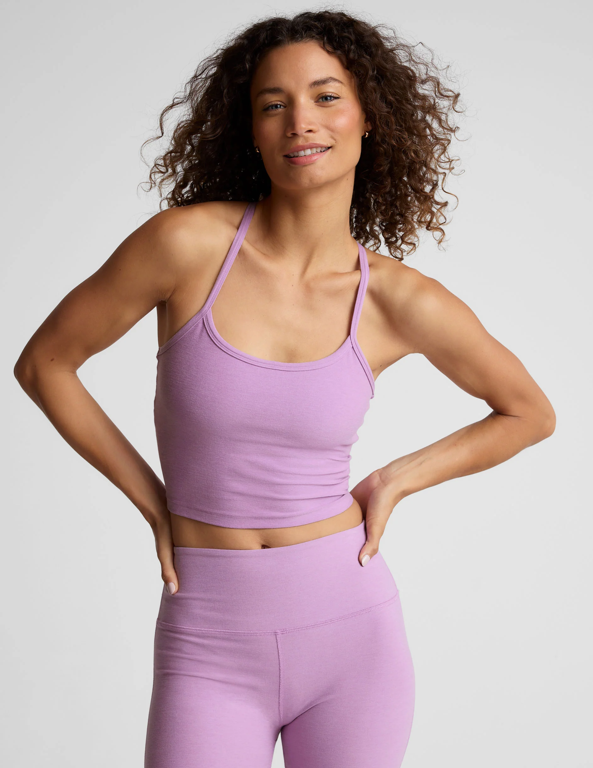 Spacedye Slim Racerback Cropped Tank - Onhollan