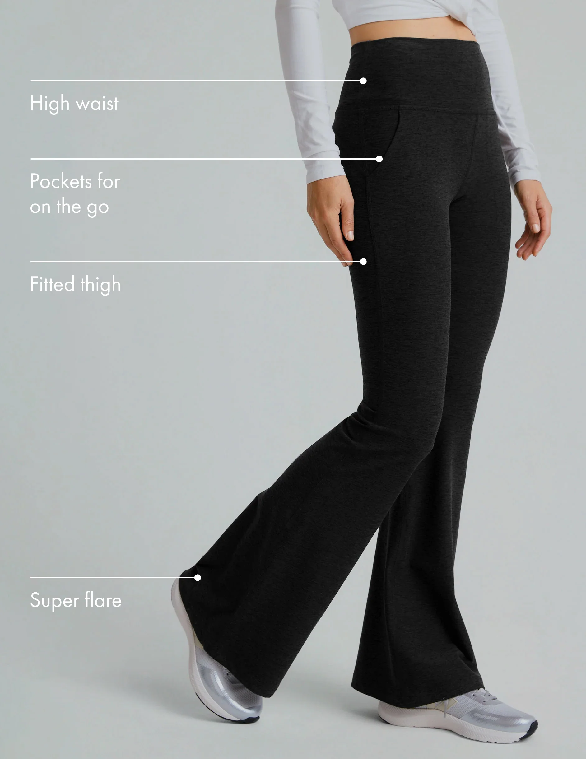 Spacedye All Day Flare High Waisted Pant - Onhollan