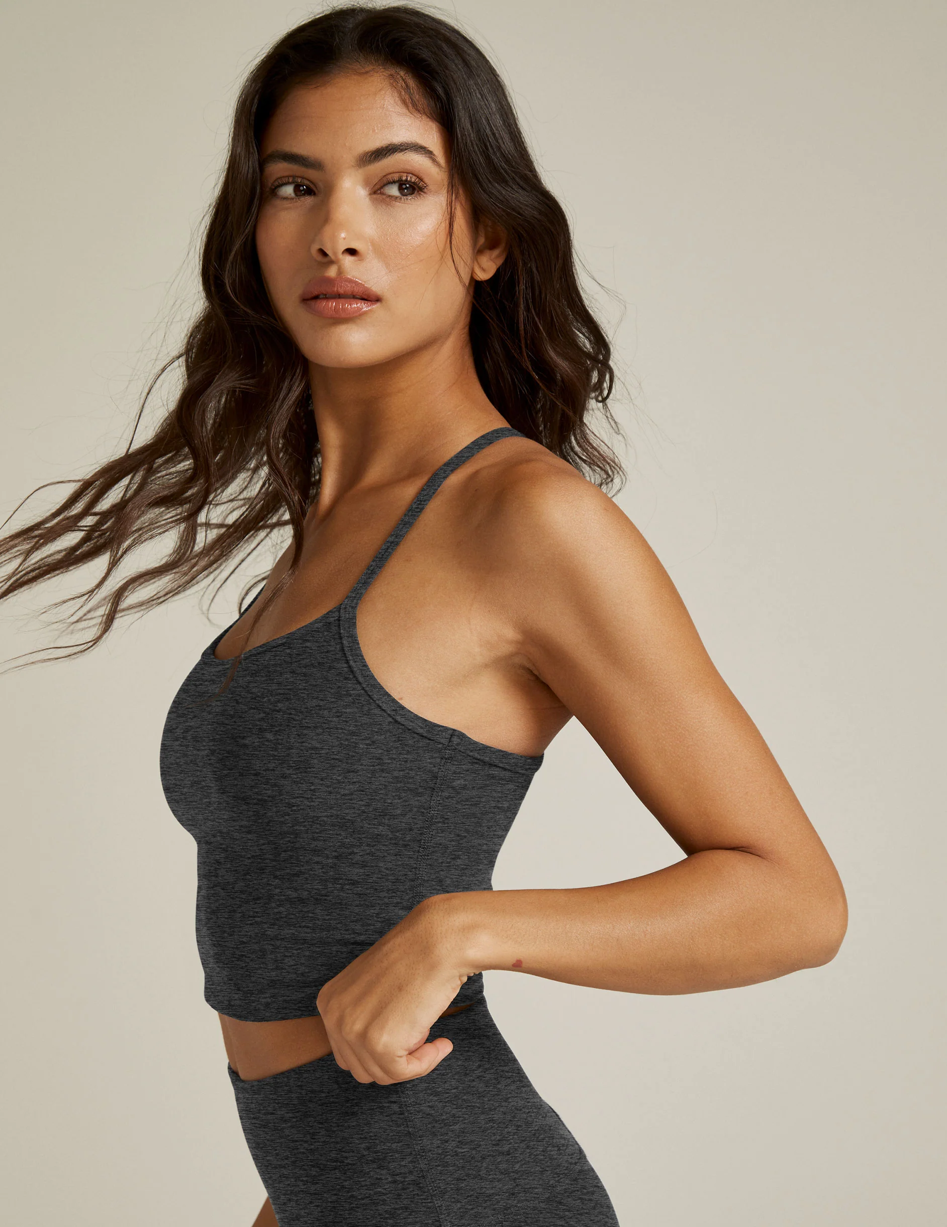 Spacedye Slim Racerback Cropped Tank - Onhollan