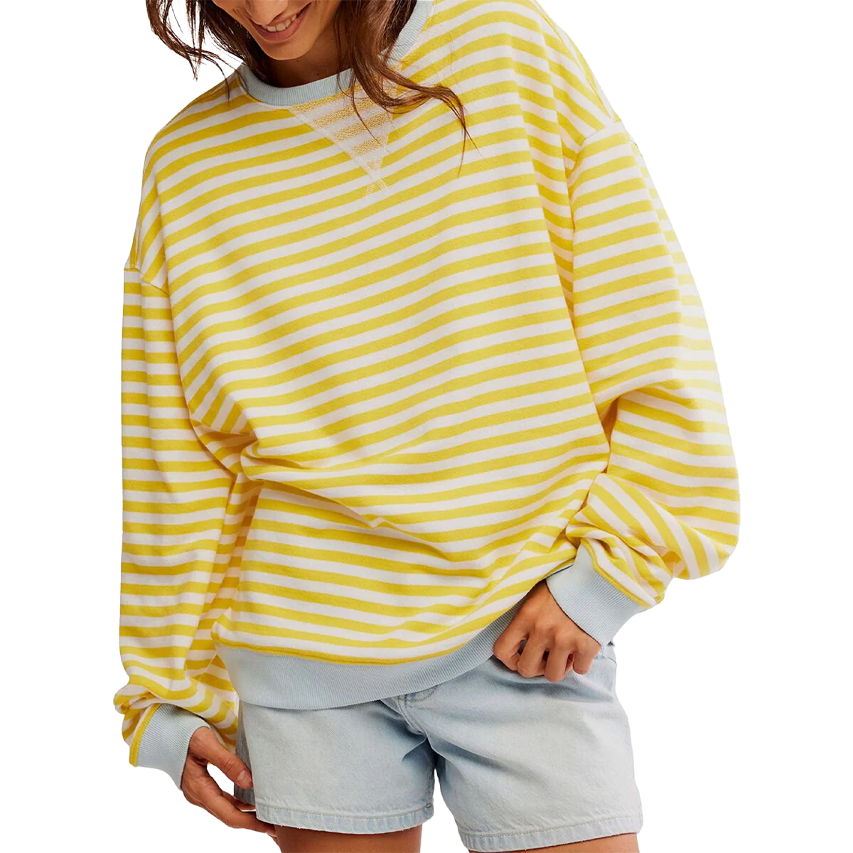 Women's Classic Striped Crew - Onhollan
