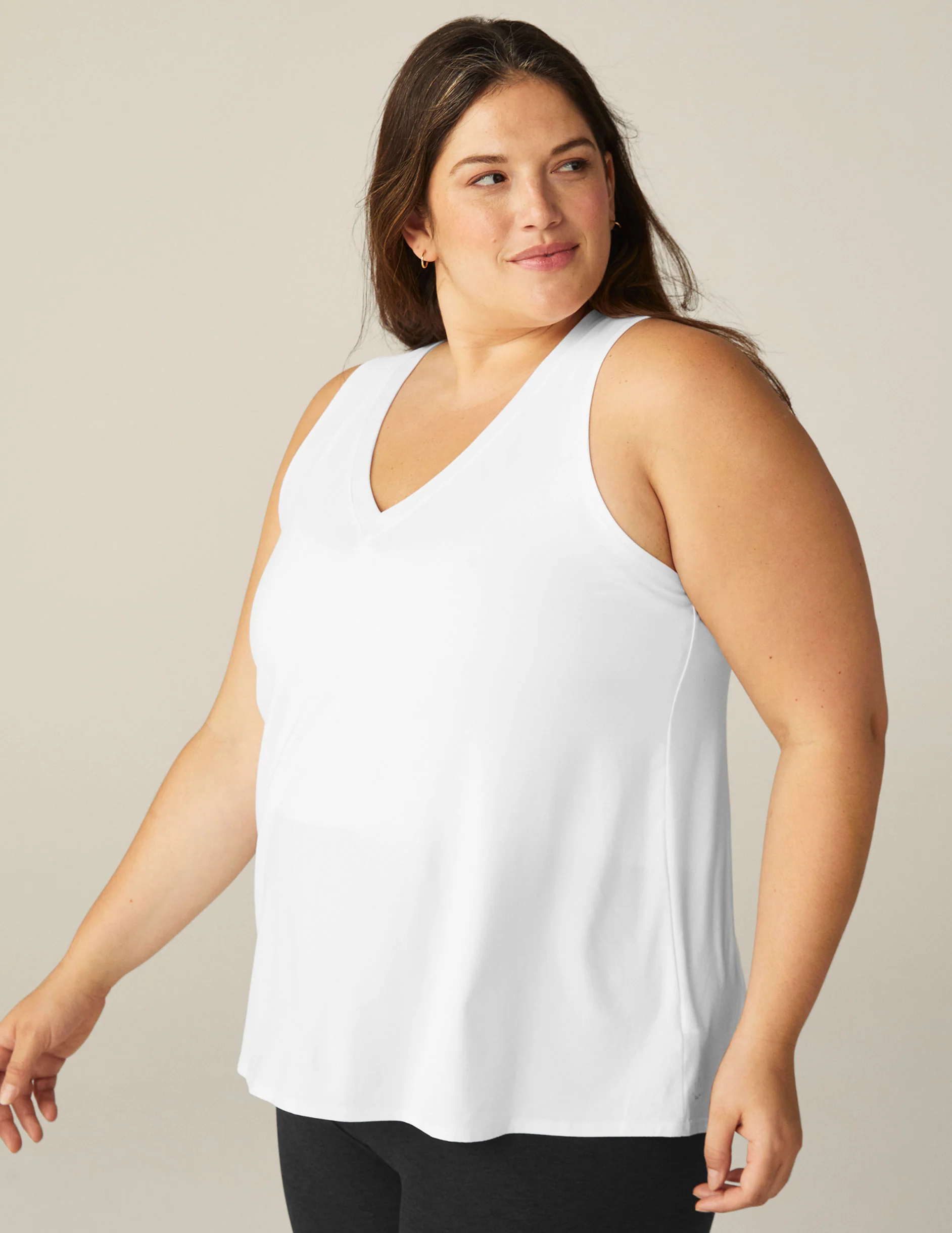 Featherweight All About It Split Back Tank (1X-4X) - Onhollan