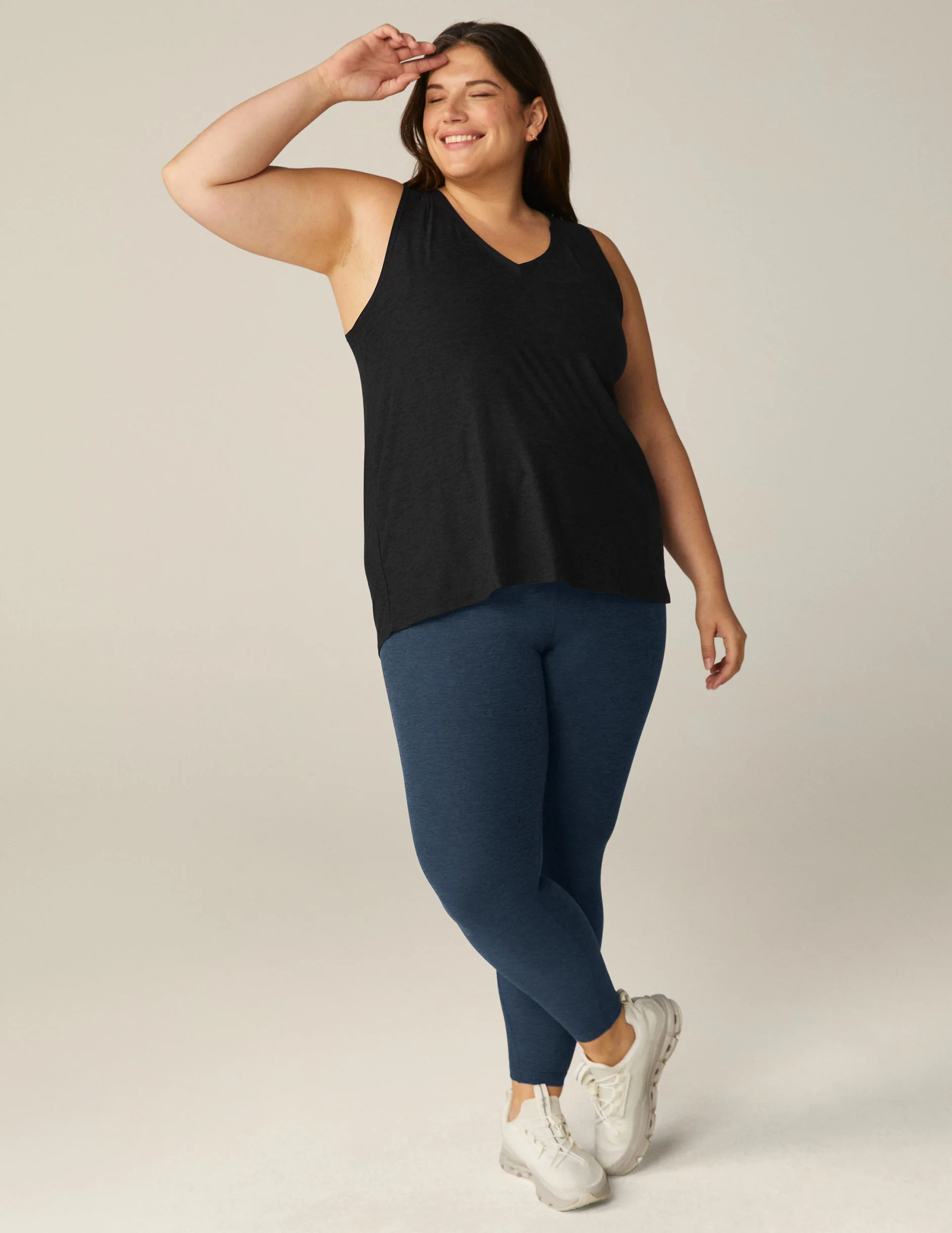 Featherweight All About It Split Back Tank (1X-4X) - Onhollan