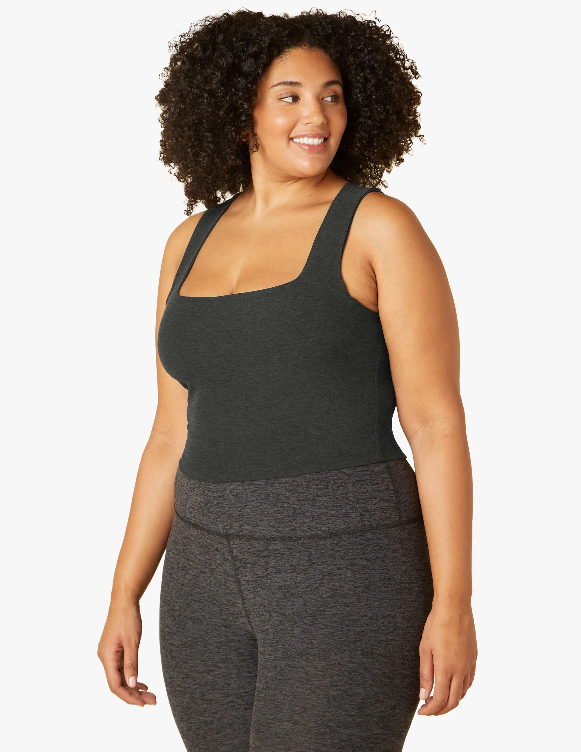 Spacedye Square Neck Cropped Tank - Onhollan