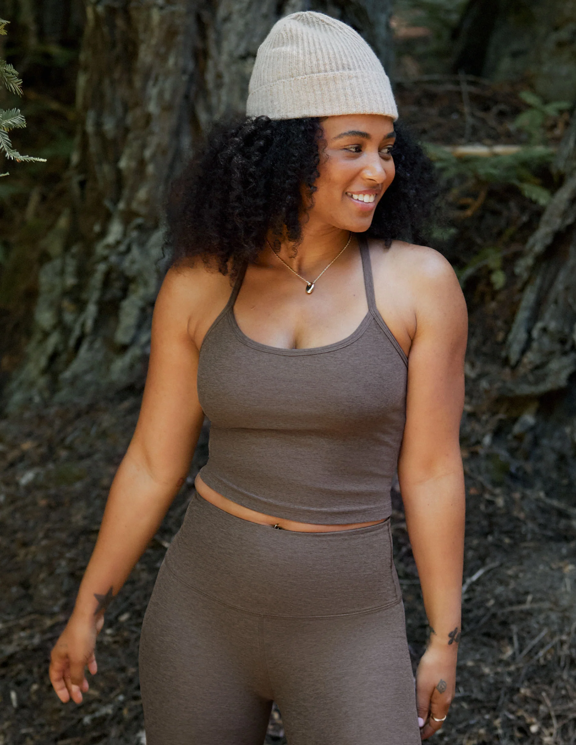 Spacedye Slim Racerback Cropped Tank - Onhollan