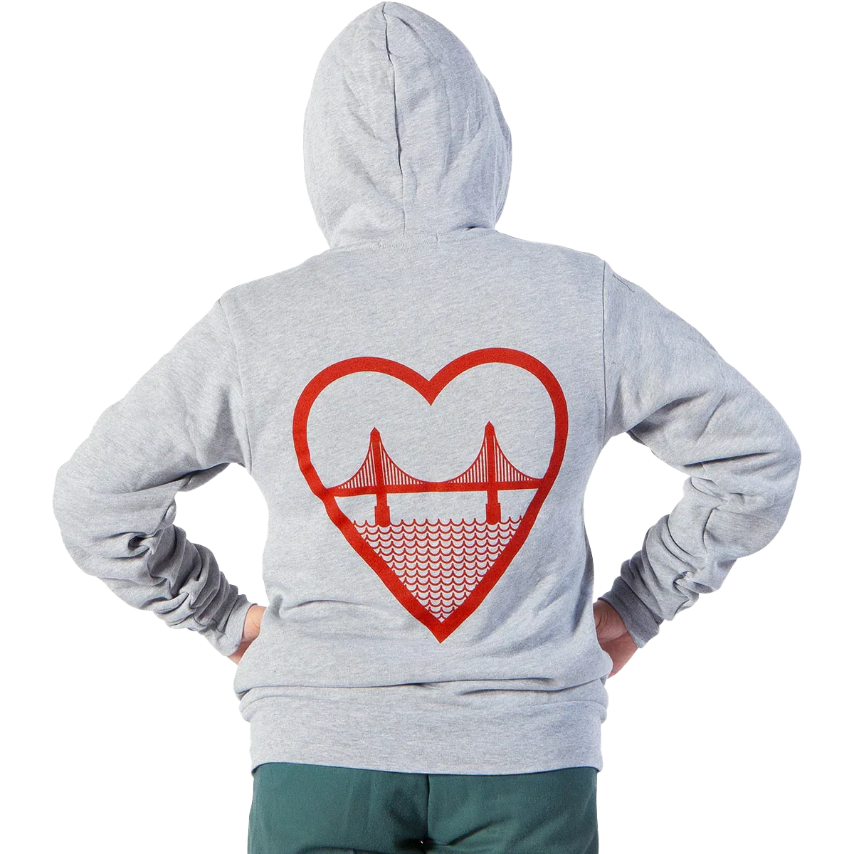 I Heart SF Zip Hoodie - Onhollan