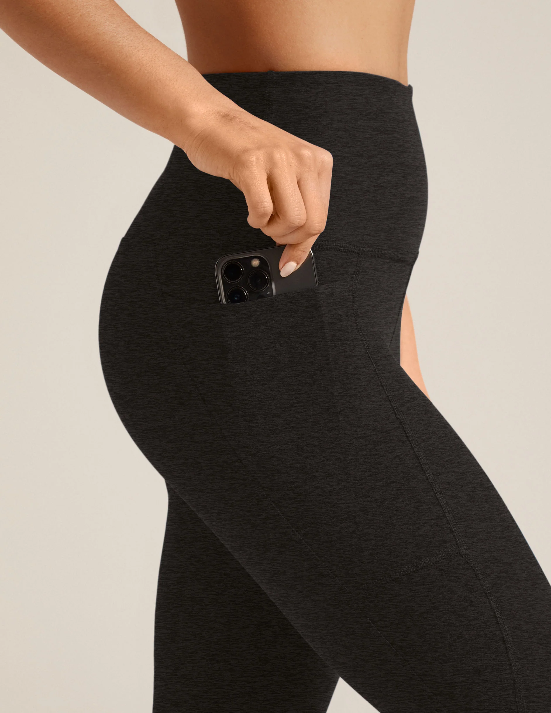 Spacedye Out Of Pocket High Waisted Capri Legging - Onhollan