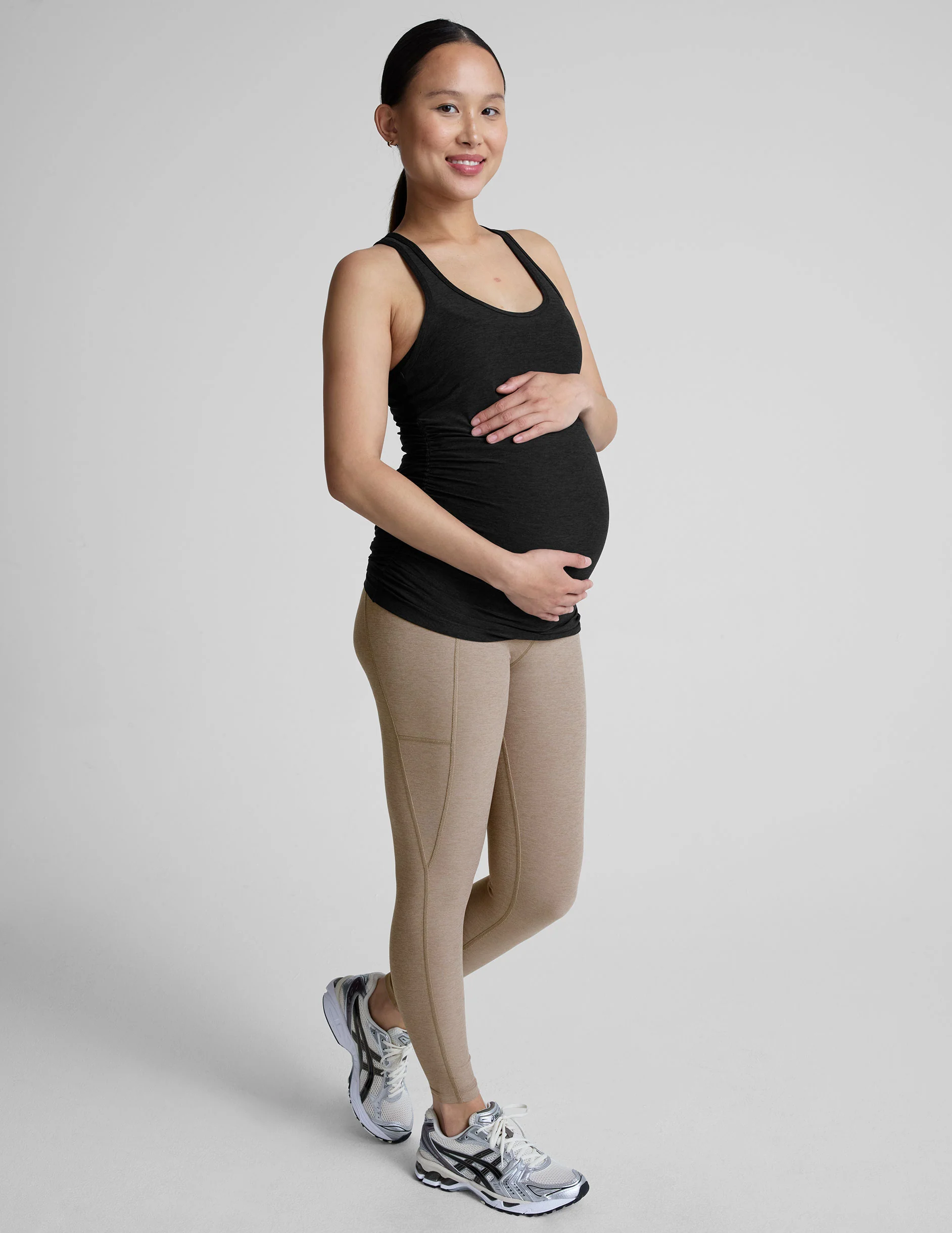 Featherweight Let It Grow Racerback Maternity Tank - Onhollan