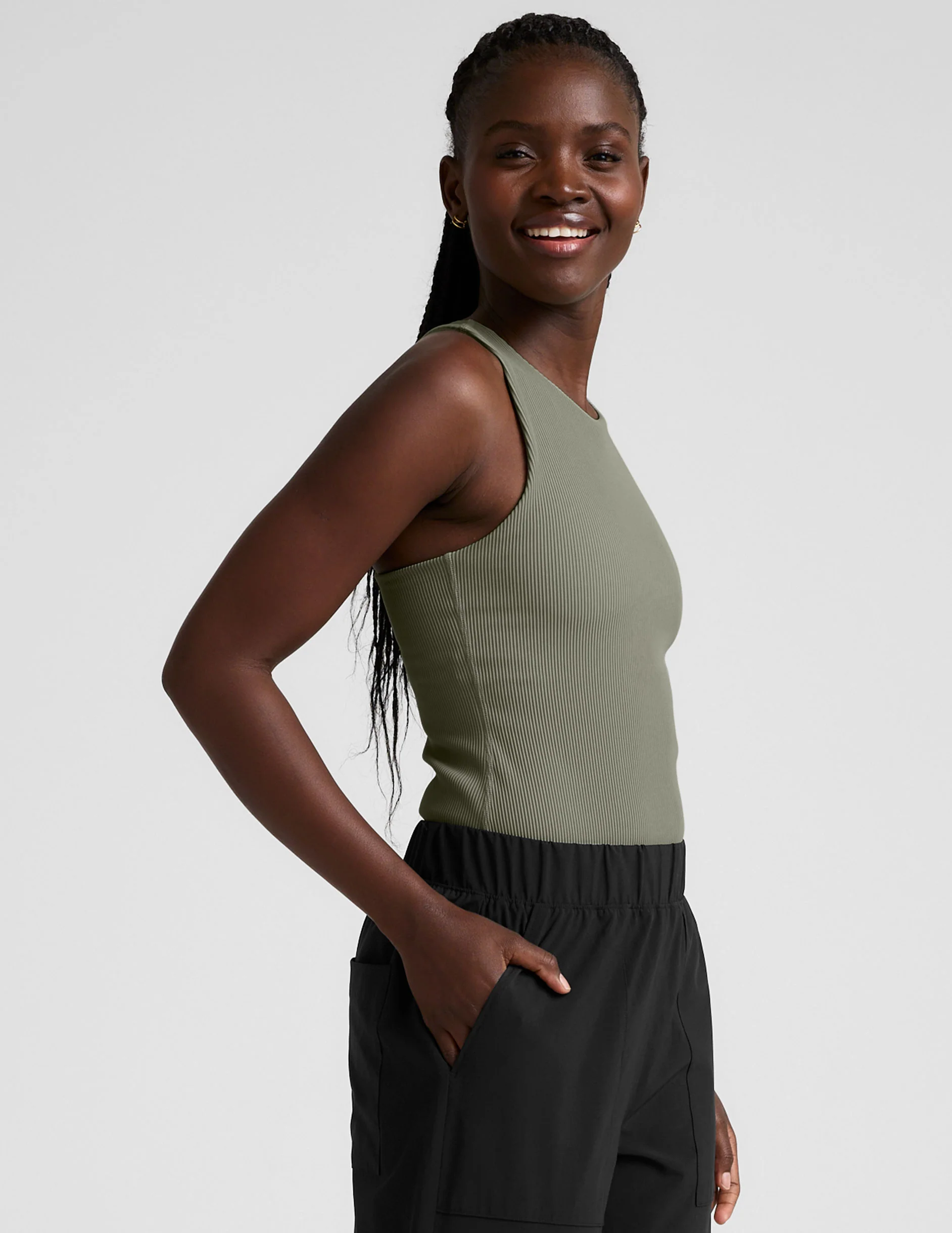 Refocus Ribbed Classic Tank - Onhollan