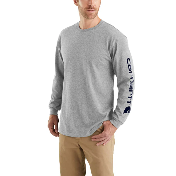 Men's Workwear Long-Sleeve Graphic Logo T-Shirt - Onhollan