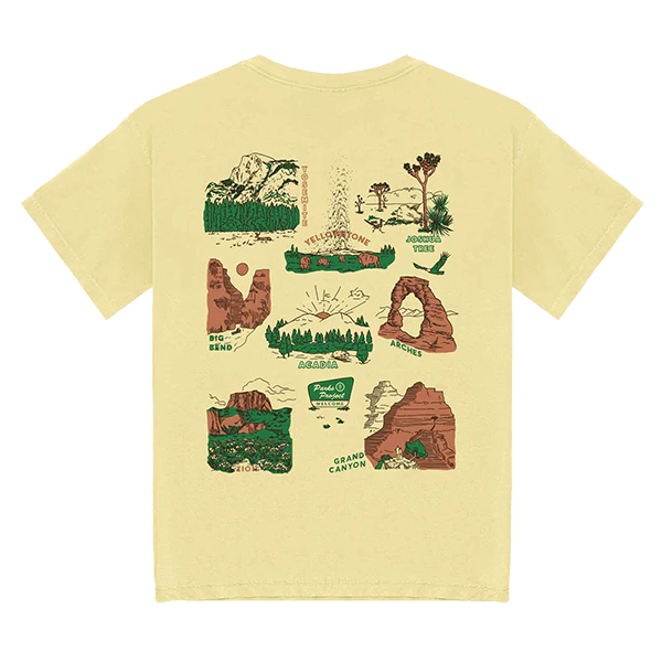 Men's National Parks Welcome Pocket Tee - Onhollan