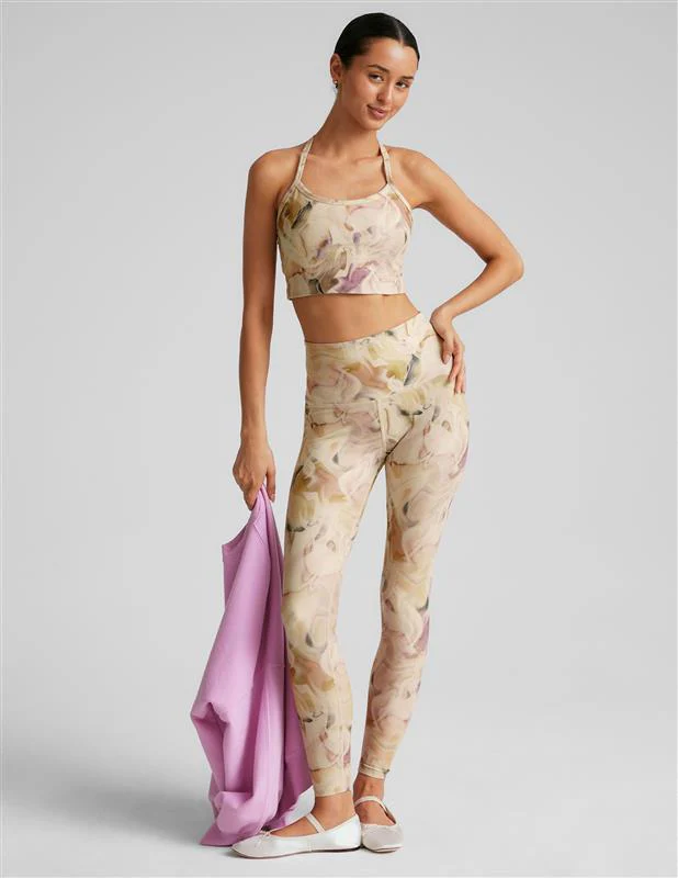 Earthen Swirl SoftMark Slim Racerback High Cropped Tank - Onhollan