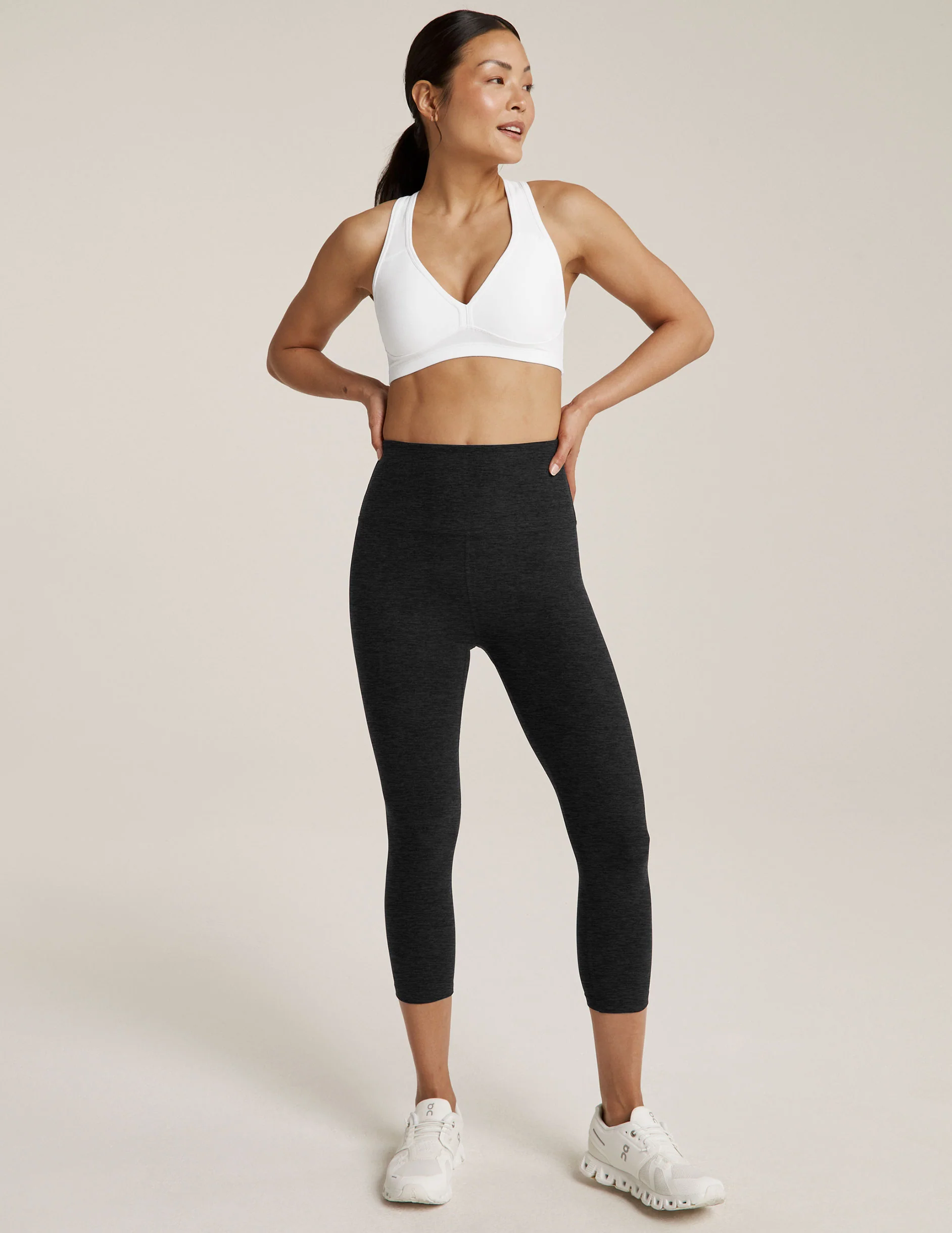 Spacedye Walk And Talk High Waisted Capri Legging - Onhollan