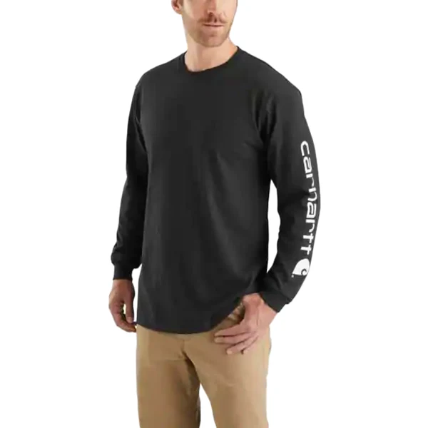 Men's Workwear Long-Sleeve Graphic Logo T-Shirt - Onhollan
