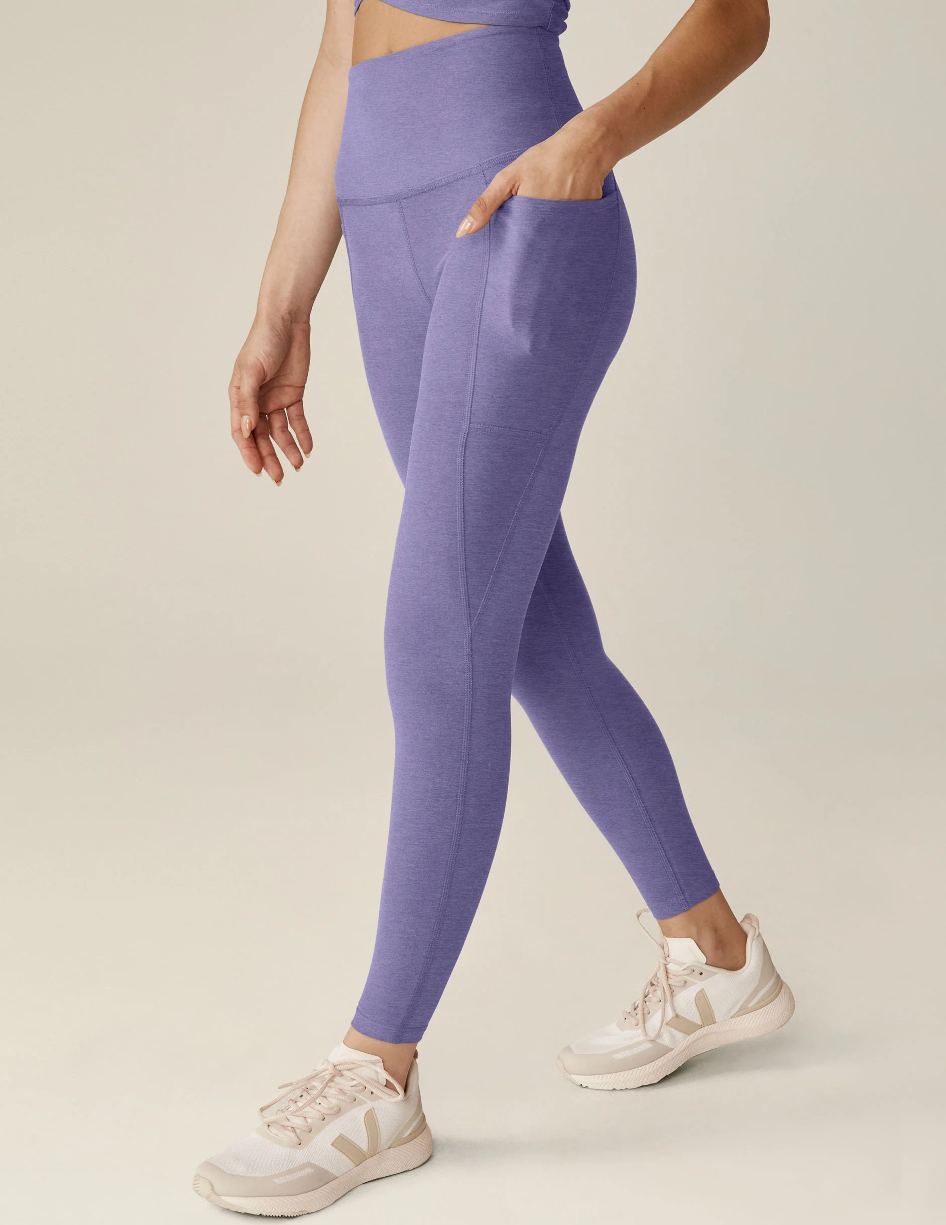 Spacedye Out Of Pocket High Waisted Midi Legging - Onhollan