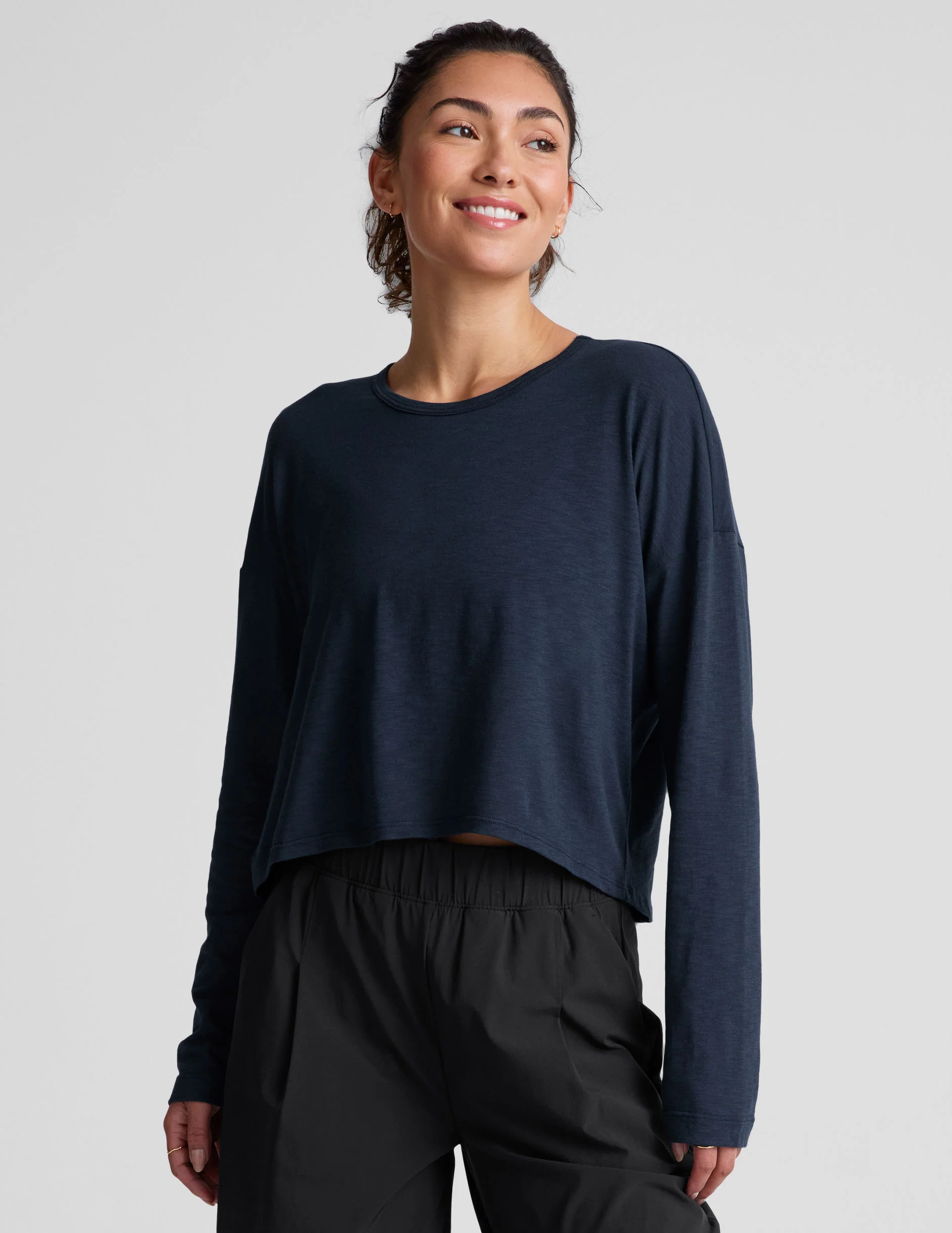 Signature High Low Long Sleeve Top - Onhollan
