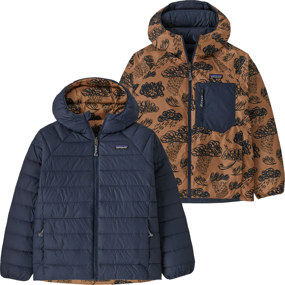 Youth Reversible Down Sweater Hoody - Onhollan