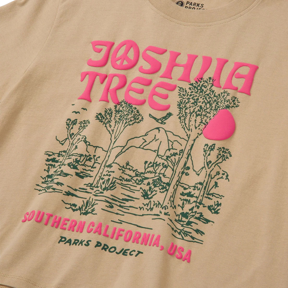 Women's Joshua Tree Puff Print Boxy Tee - Onhollan