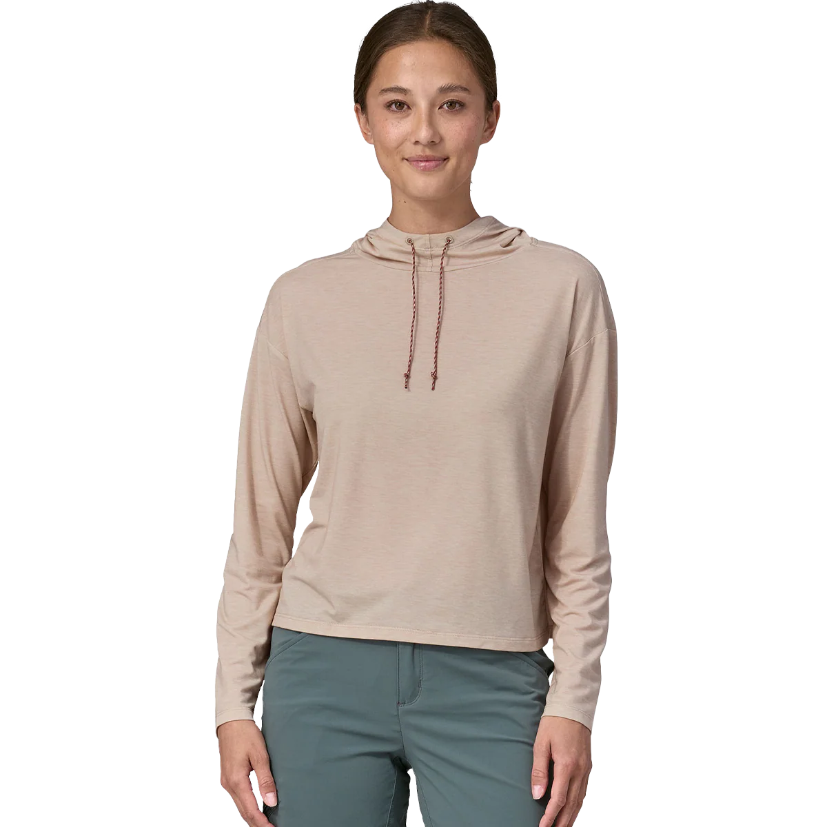 Women's Long Sleeve Glorya Hooded Top - Onhollan