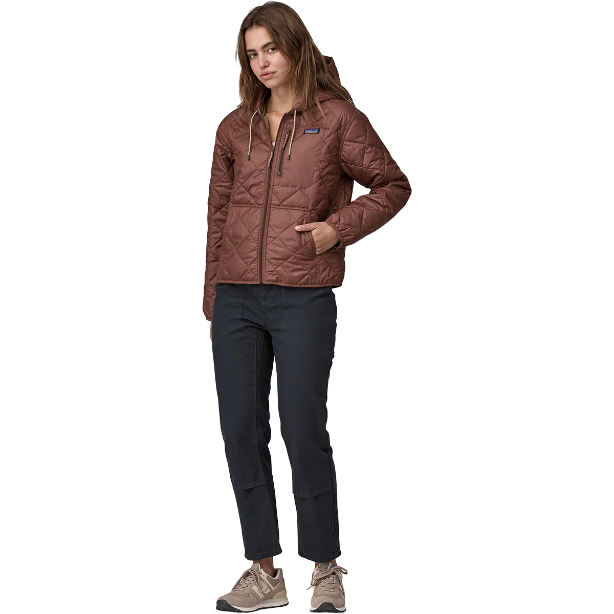 Women's Diamond Quilt Bomber Hoody - Onhollan