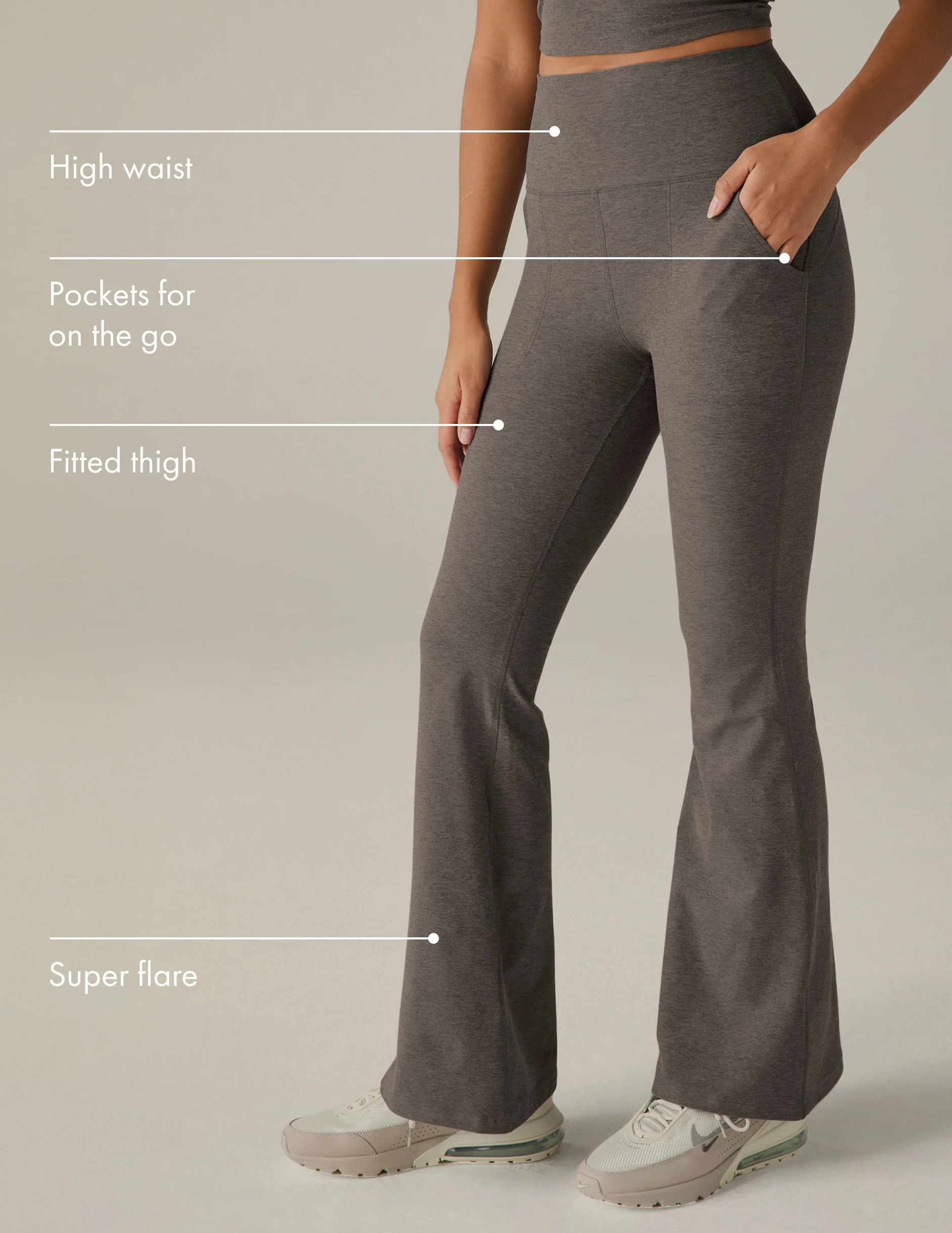 Spacedye All Day Flare High Waisted Pant - Onhollan