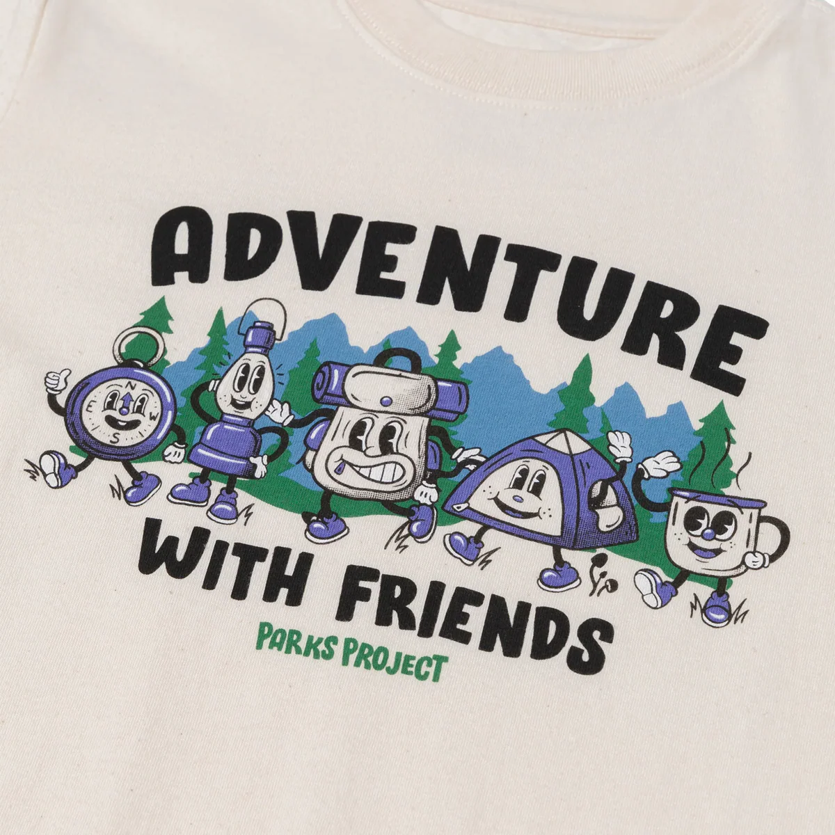 Youth Adventure With Friends Camp Tee - Onhollan