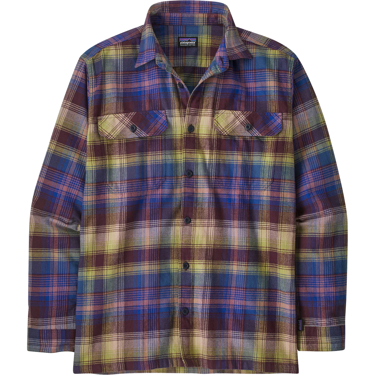 Men's Long Sleeve Organic Cotton Fjord Flannel Shirt - Onhollan