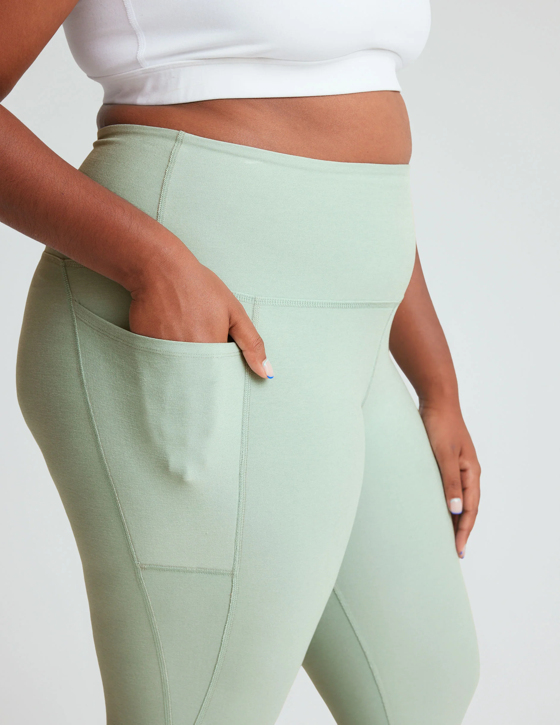 Spacedye Out Of Pocket High Waisted Midi Legging - Onhollan