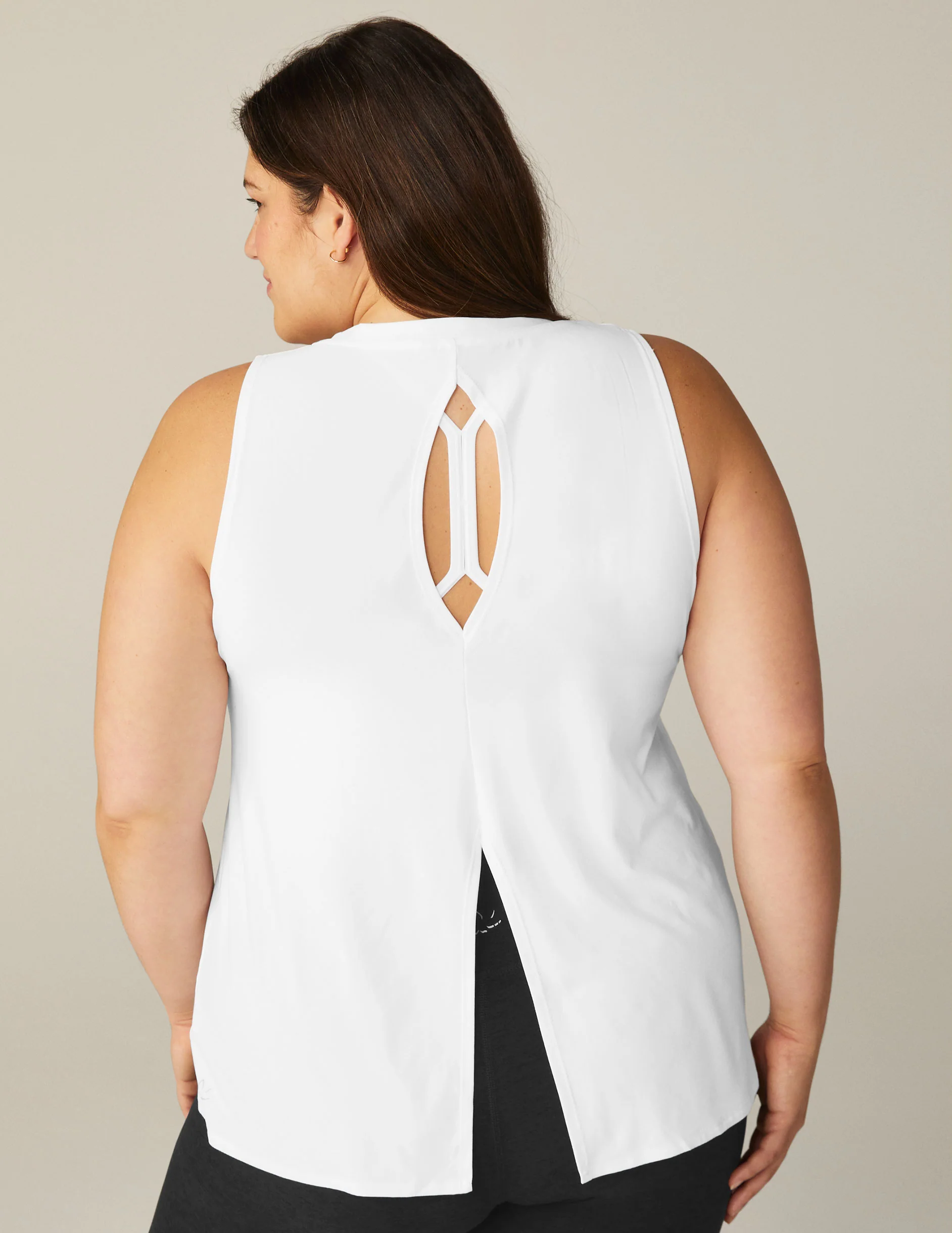 Featherweight All About It Split Back Tank (1X-4X) - Onhollan