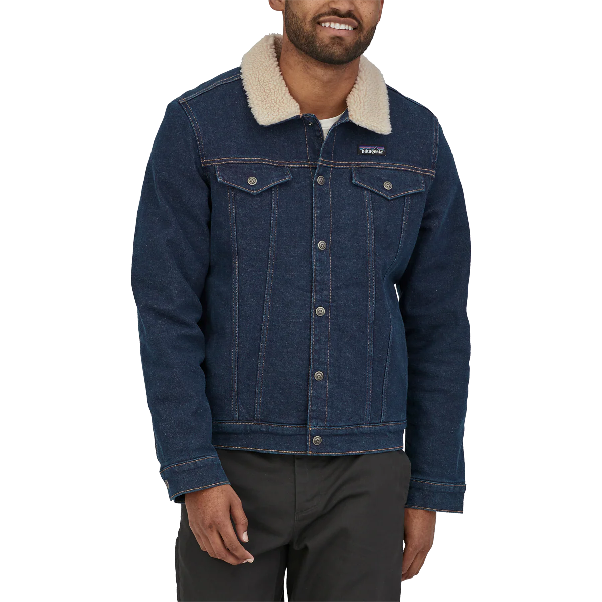 Men's Pile Lined Trucker Jacket - Onhollan