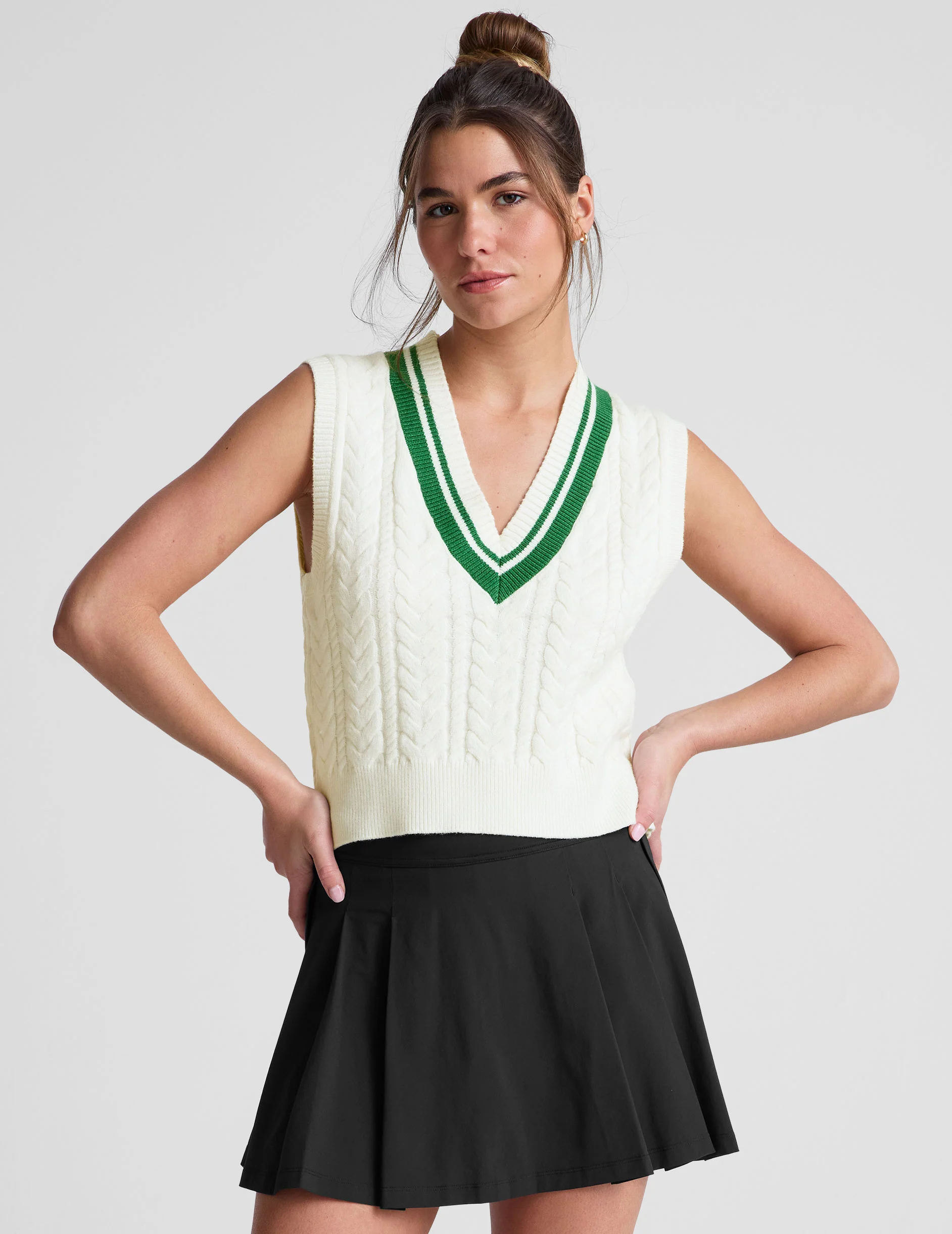 The Cable Knit Vest - Onhollan