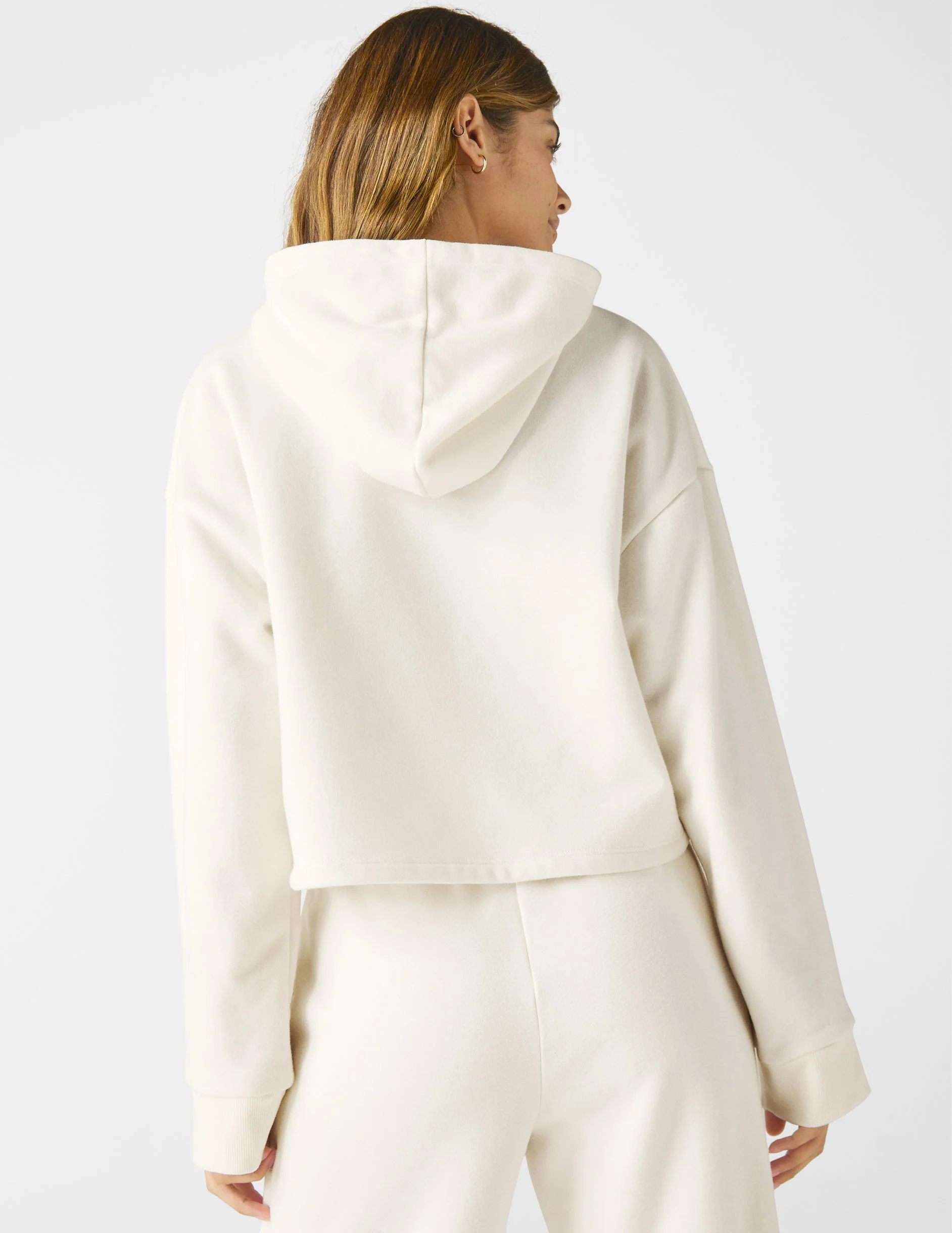 LuxeFleece Happiness Cropped Hoodie - Onhollan