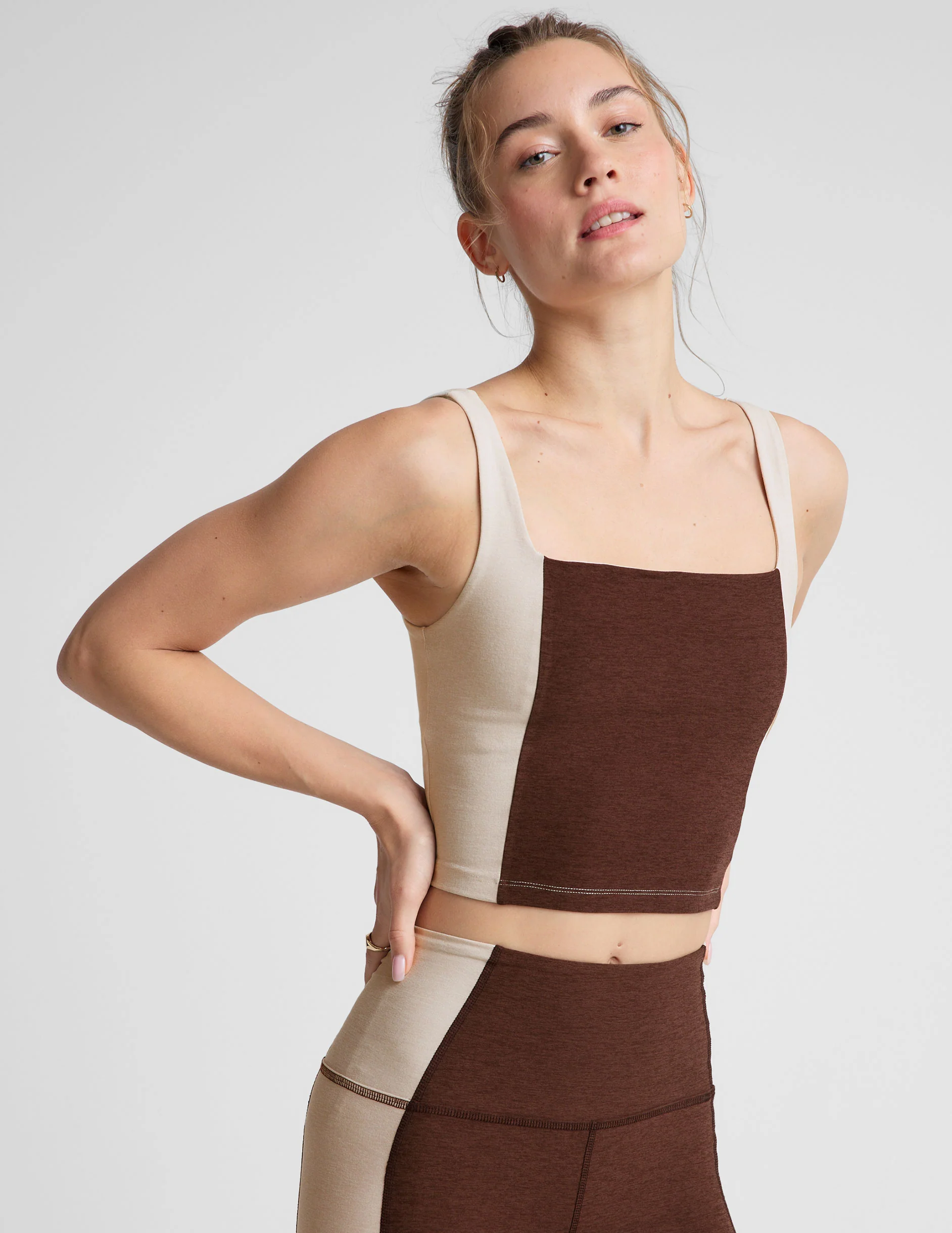 Spacedye Vitality Colorblock Cropped Tank - Onhollan
