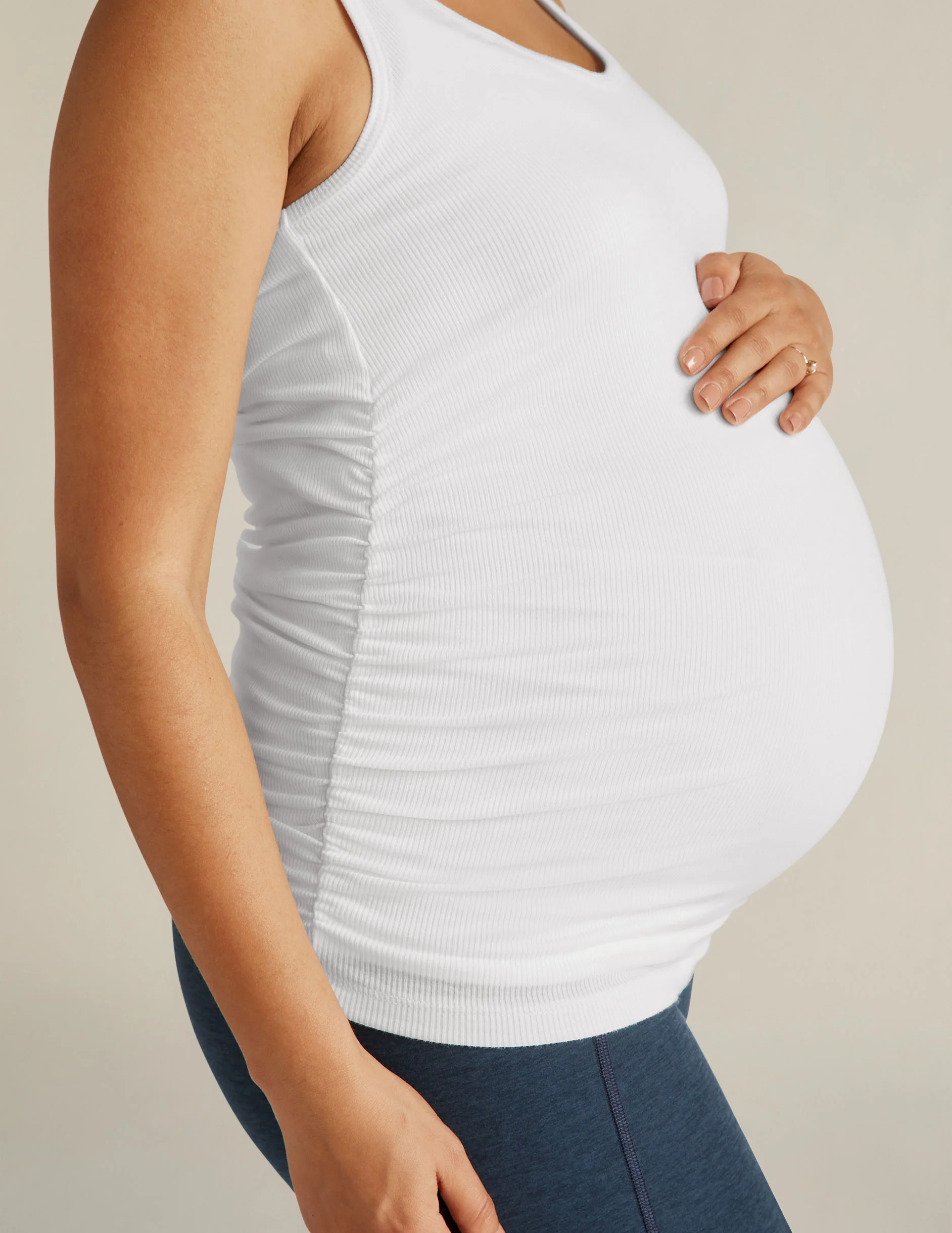 In A Cinch Low V Maternity Tank - Onhollan