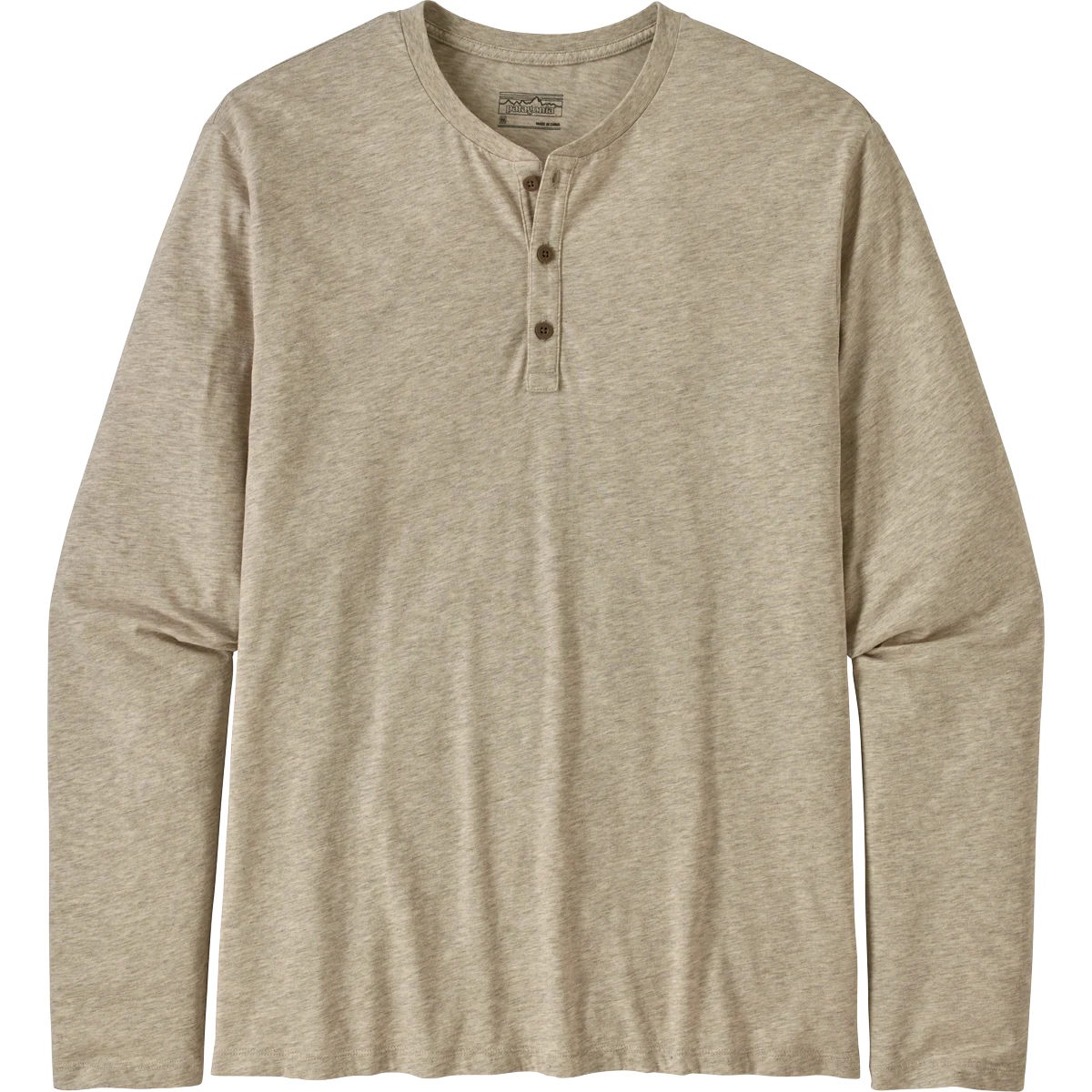 Men's Long-Sleeved Organic Cotton Lightweight Henley Pullover - Onhollan