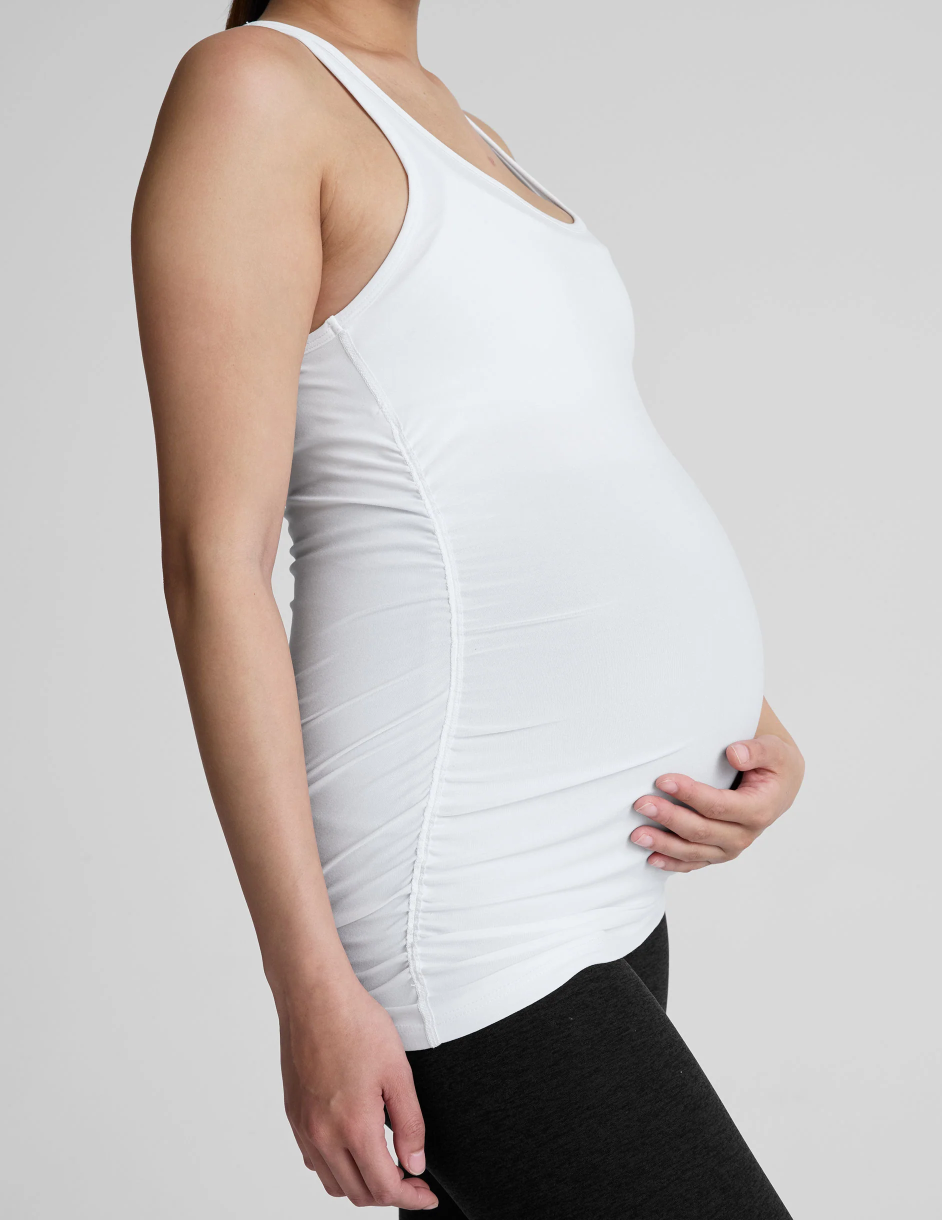 Featherweight Let It Grow Racerback Maternity Tank - Onhollan