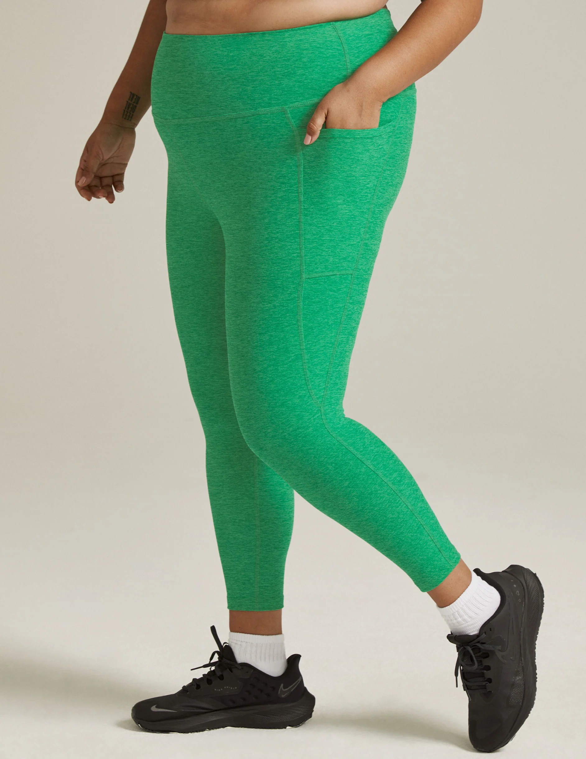 Spacedye Out Of Pocket High Waisted Midi Legging - Onhollan