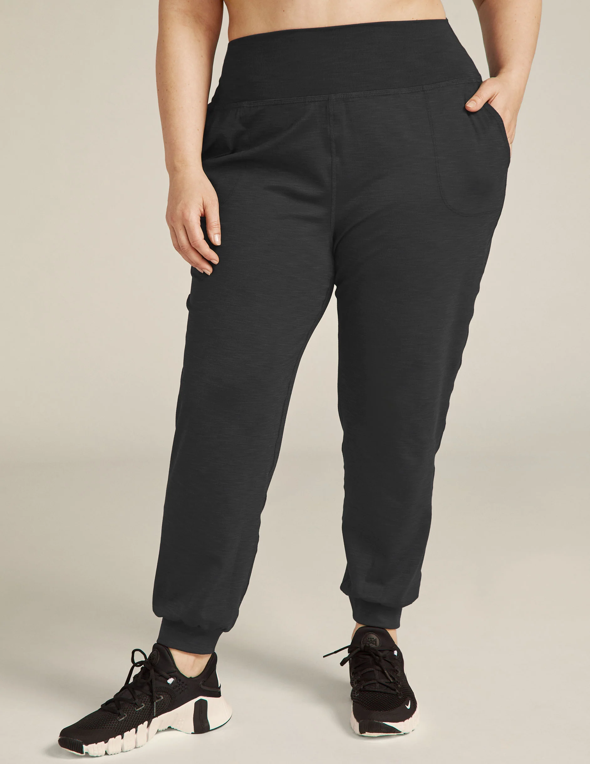 Heather Rib Midi Jogger - Onhollan