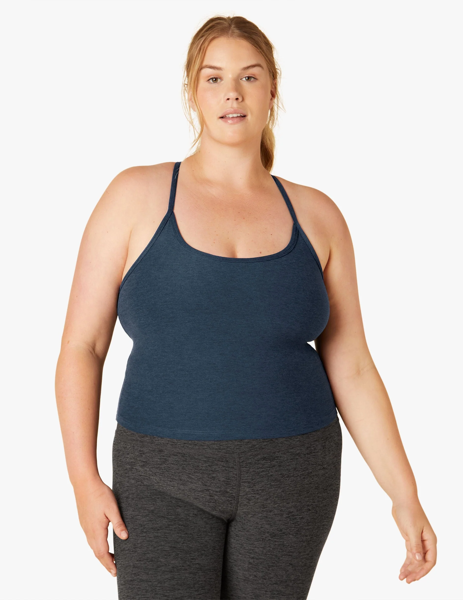 Spacedye Slim Racerback Cropped Tank - Onhollan