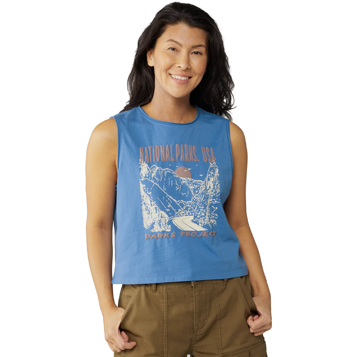 Women's National Parks Puff Print Tank - Onhollan