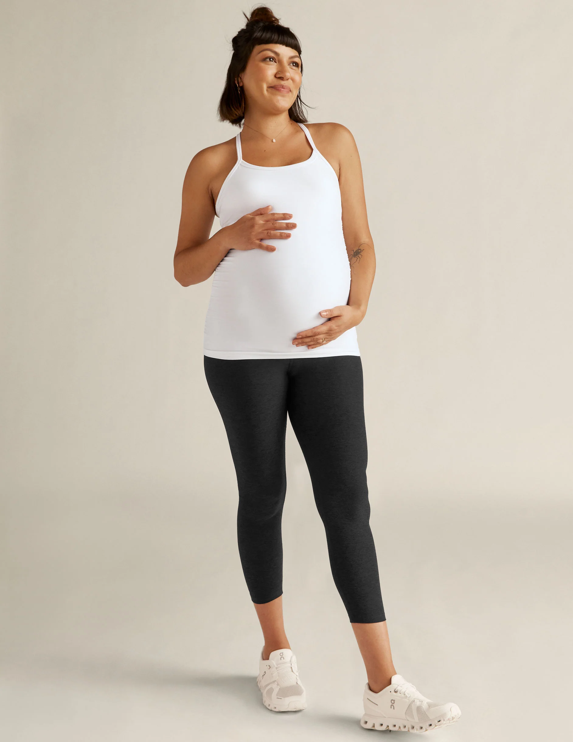 Spacedye Love The Bump Capri Maternity Legging - Onhollan