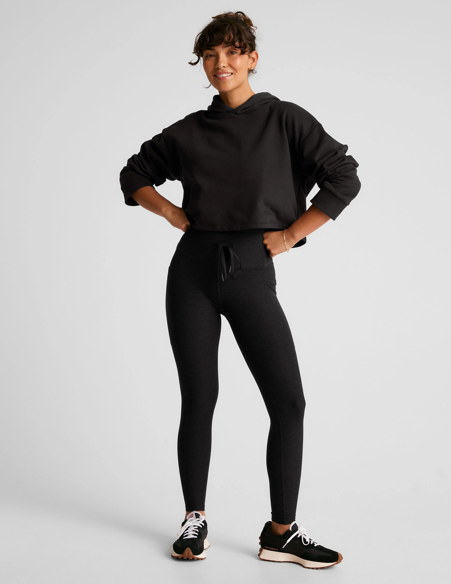 LuxeFleece Happiness Cropped Hoodie - Onhollan
