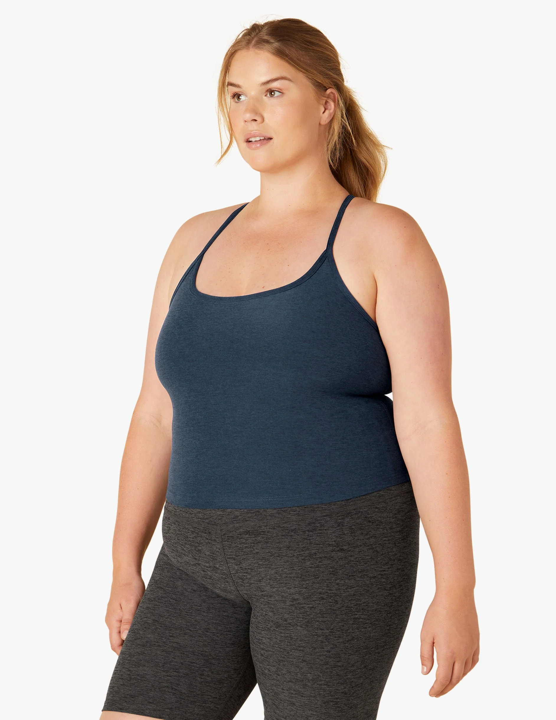 Spacedye Slim Racerback Cropped Tank - Onhollan