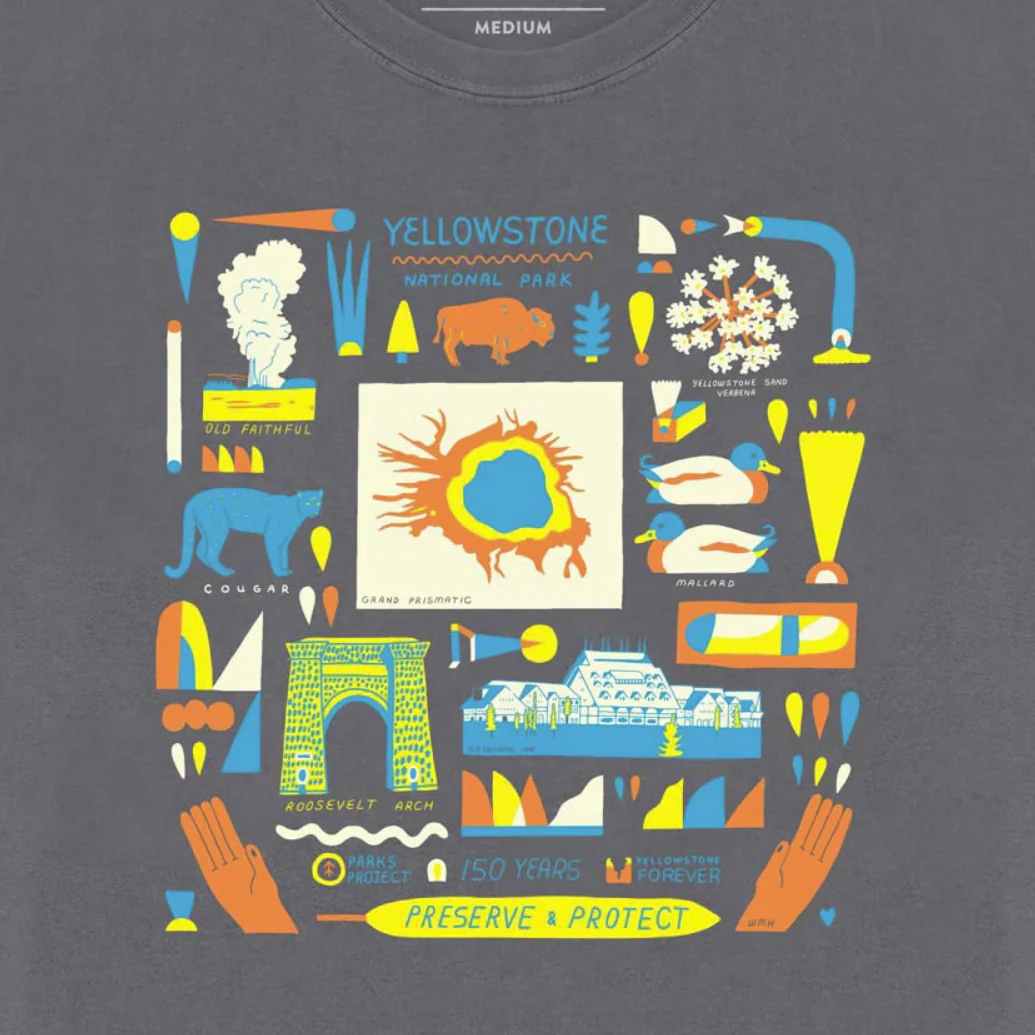 Women's Yellowstone NP 150th Anniversary Boxy Tee - Onhollan