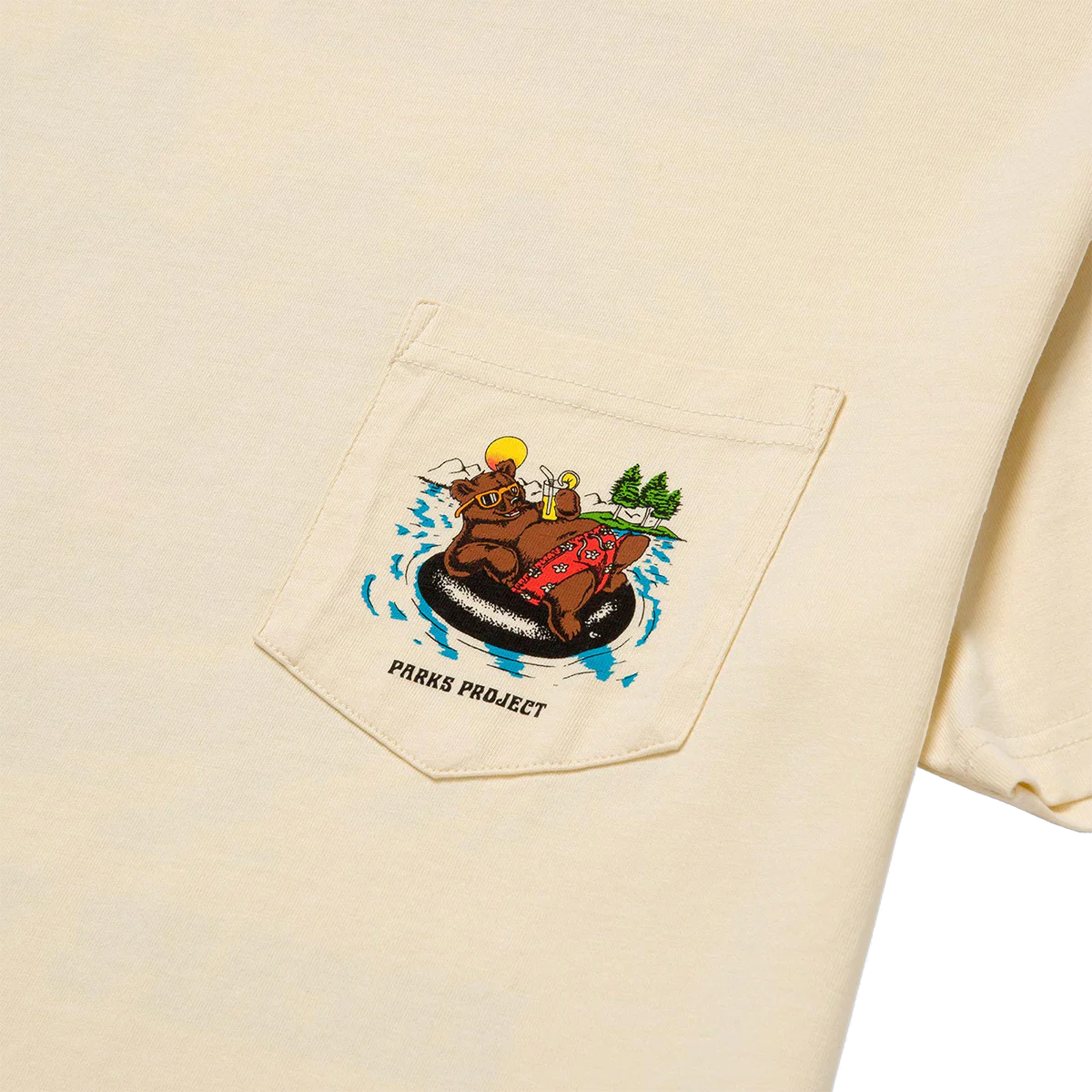 Men's Escape to Nature Bear Float Pocket Tee - Onhollan