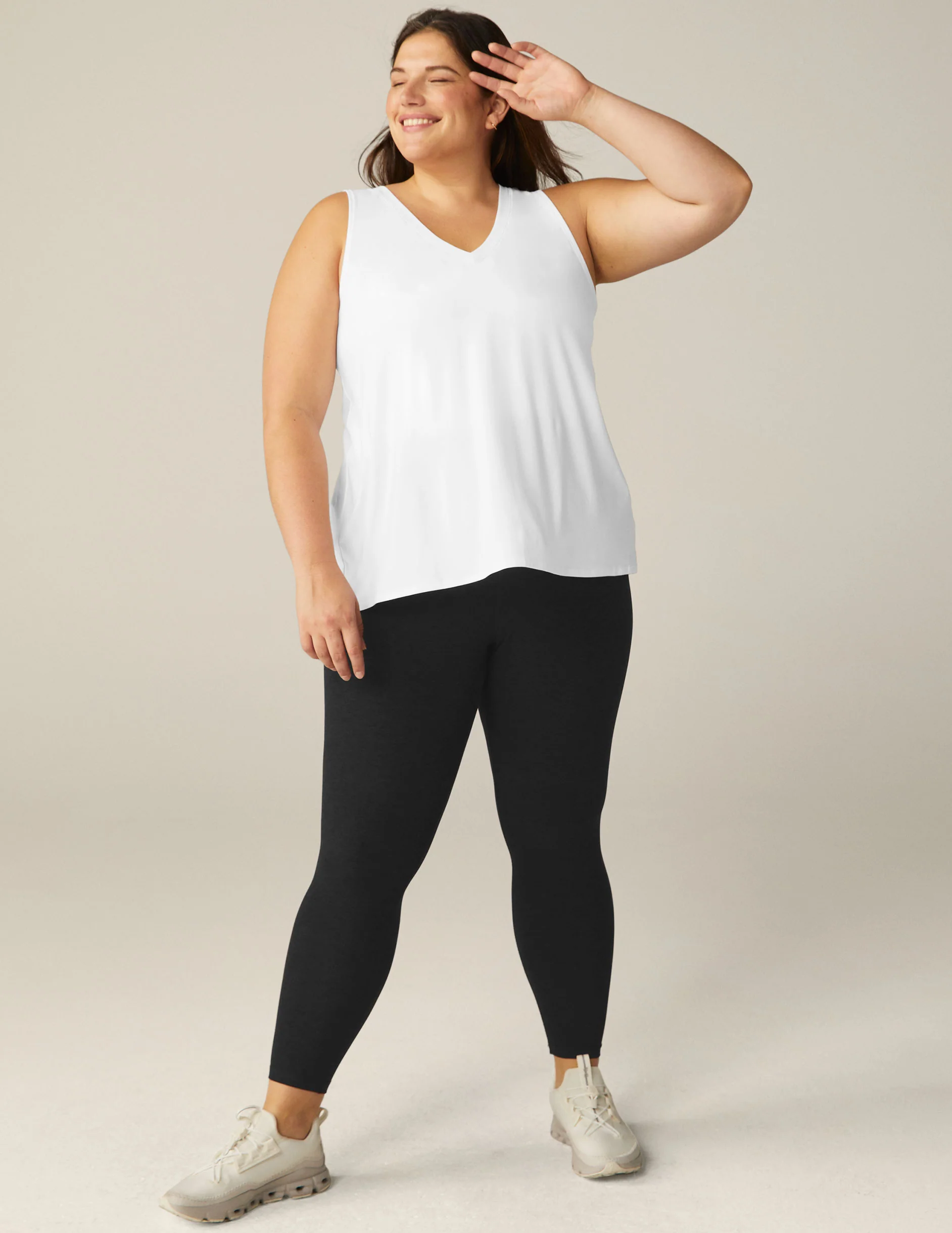 Featherweight All About It Split Back Tank (1X-4X) - Onhollan