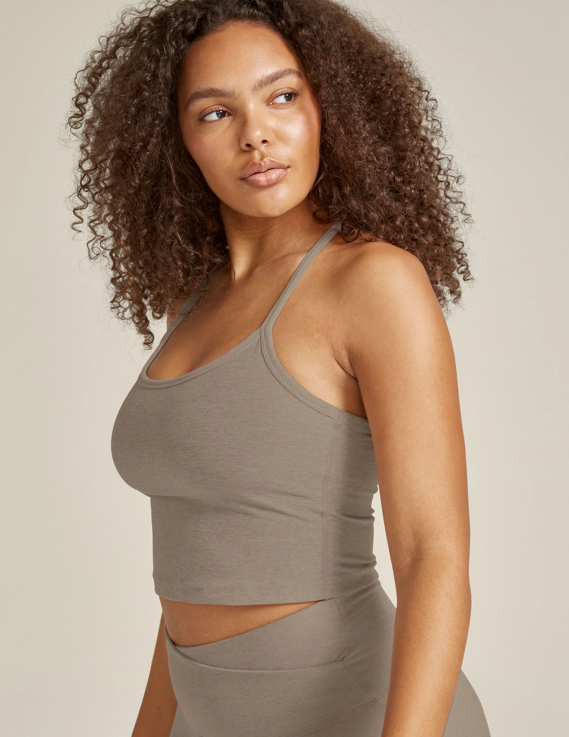Spacedye Slim Racerback Cropped Tank - Onhollan
