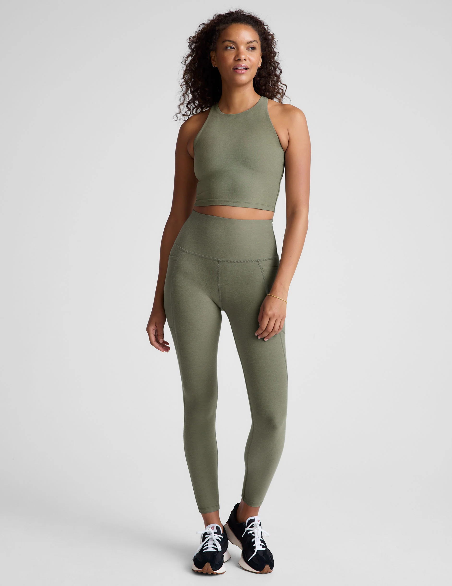 Spacedye Out Of Pocket High Waisted Midi Legging - Onhollan